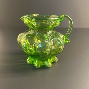 Miniature MCM Glows Glass Pitcher/Creamer